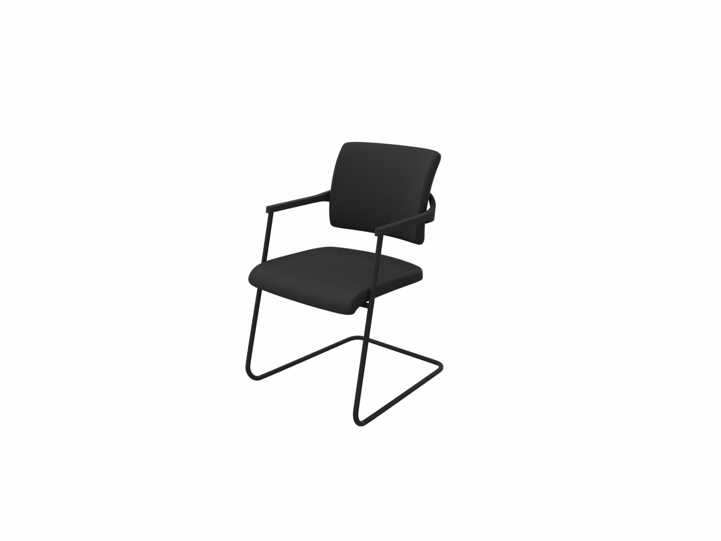 Nowy Styl 2ME Schwarz Freischwinger Besucherstuhl