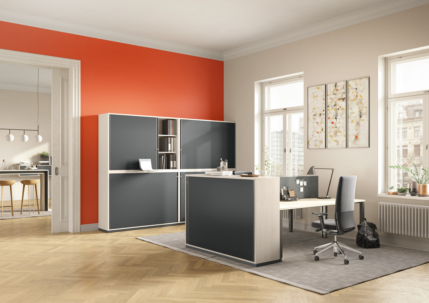 Palmberg Prisma 2 Querrollladenschrank - 3OH - Breite 100 cm