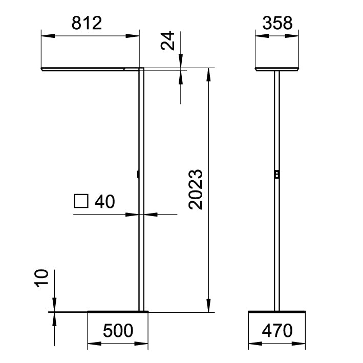 Waldmann Yara.single (PIR Sensor) VTL Stehleuchte